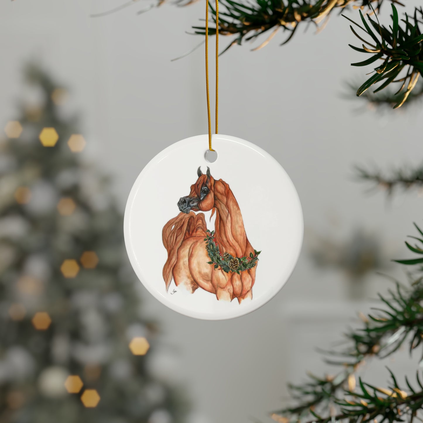 Limited Edition Arabian Horse World Holiday Ornament
